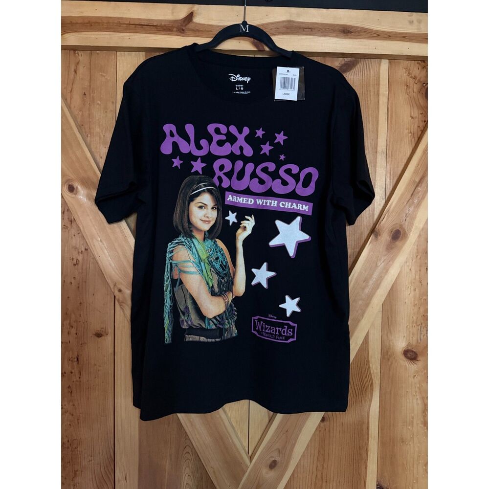 NWT Disney Wizards of Waverly Place Alex Russo Graphic Tee Y2K Nostalgia Size L